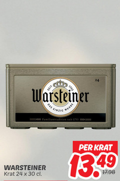  warsteiner krat bier 24 30 seit das einzig wahre familientradition 