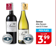  rode wijn witte 3 5 8 2007 rond sensas cabernet syrah hamersma flessen liter fles 
