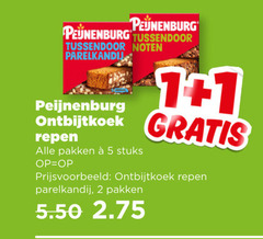 peijnenburg ontbijtkoekrepen 1 2 5 tussendoor noten ontbijtkoek repen pakken stuks parelkandij 