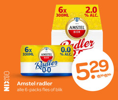  amstel radler bier 6 nix18 6x 300ml 2.0 330ml fles blik 0.0 
