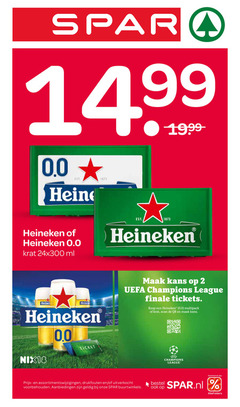  heineken 0.0 krat bier 2 3 ml nix18 ticket kans uefa champions league tickets multipack scan assortimentswijzigingen voorbehouden download 