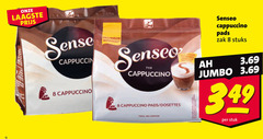  douwe egberts senseo koffiepads 2 8 sense cappuccino nouveau pads posities nou zak stuks jumbo stuk 