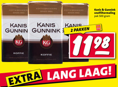  kanis en gunnink koffie 2 10 500 1885 koffiebranders snelfiltermaling pak pakken lang laag 