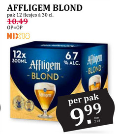  affligem speciaalbieren 12 30 blond pak nix18 12x 300ml 9 99 liter 