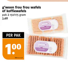  wafels 100 frou koffiewafels pak 150 kilo v.a. geconcentreerd 