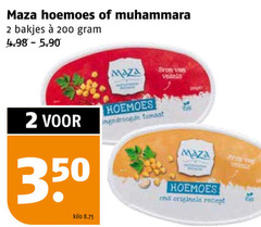  maza houmous 2 200 350 hoemoes muhammara bakjes kilo tomaat vezels originale recept 