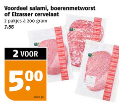  cervelaatworst boerenmetworst salami 2 200 500 voordeel elzasser cervelaat you love kilo 