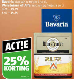  alfa bavaria warsteiner krat bier 12 24 25 30 liter v.a. beer limburg 