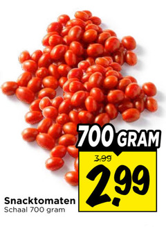  700 snacktomaten schaal 3.99 