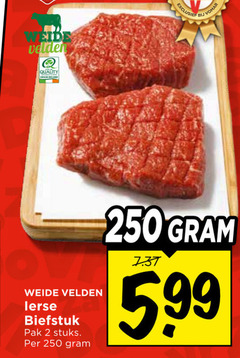  2 250 weide velden quality biefstuk pak stuks 