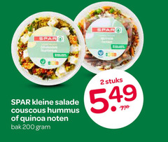  2 200 kleine salade couscous hummus noten bak stuks 