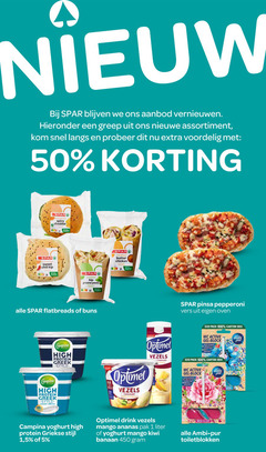 1 5 50 100 450 aanbod vernieuwen hieronder nieuwe assortiment kom langs sweet chili kip spicy cheddar groene pesto campina high protein butter chicken optimel vezels yoghurt pepperoni vers oven eco pack carton box wc active gel ambi pur griekse stijl drink mango ananas pak liter kiwi banaan rose lily toiletblokken 