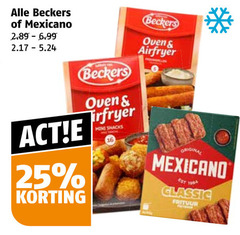  16 25 beckers mexicano oven mini snacks wine airfryer original classic frituur 