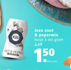  100 jozo salt pepper zout pepermix busje 1 50 kilo 