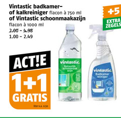  1 750 1000 vintastic badkamer kalkreiniger flacon ml schoonmaakazijn liter v.a. schoonmaak 5 zegels reiniger 