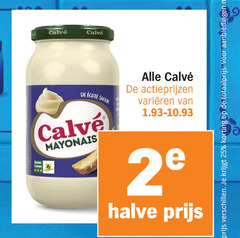  calve mayonaise 2 25 varieeren halve belar leven 