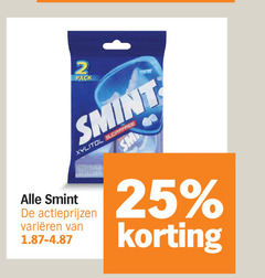  smint kauwgom 2 25 pack sugarfree varieeren 