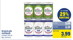  grolsch blikjes bier 1 2 4 6 15 33 330 meesterschap pils multipack ml premium pilsner pater verfrissend zachte peter slipper alcoholvrij stuk 0.0 fris stuks v.a. 3.99 