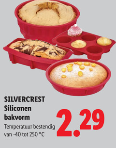 250 silvercrest siliconen bakvorm temperatuur bestendig 
