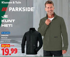  klussen tuin iii parkside lidl.nl heren jas gevoerd fleece maten xxl 