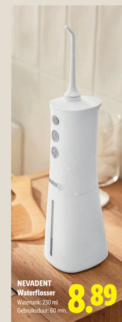  60 nevadent waterflosser watertank ml gebruiksduur min 