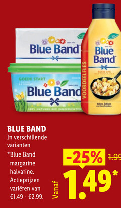  100 blue band start dag margarine halvarine varieeren 