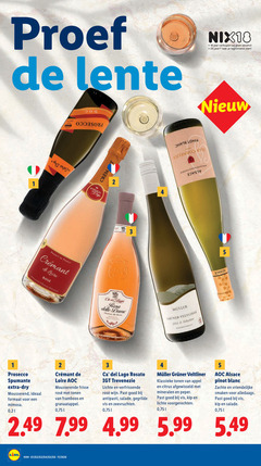  rose witte wijn 2 3 5 18 25 proef lente nix18 jaar alcohol legitimatie anita france loire appellation controller lago rosa dame gruner veltliner loss alien prosecco spumante dry mousserend formaat mimosa aoc mousserende frisse rosee tonen framboos granaatappel rosato lichte antipasti salade gegrilde vis zeevruchten klassieke appel citrus afgewisseld mineralen peper kip voorgerechten alsace pinot blanc zachte smaken alledaags 5.99 g1 g3 11 