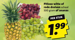  99 500 pitloze witte rode druiven schaal ananas stuk 
