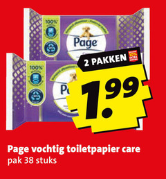  2 10 100 page pakken vochtig toiletpapier care pak stuks 