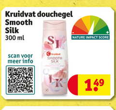  300 kruidvat douchegel smooth silk ml scan info nature impact score 