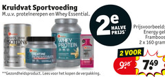  2 9 160 kruidvat sportvoeding whey essential sports drink isotonic creatine monohydrate protein gezondheidsproduct lees halve energy gel framboos 
