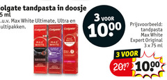 3 1000 colgate tandpasta doosje ml white ultimate ultra multipakken expert original 