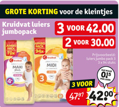  2 3 kleintjes kruidvat luiers jumbopack jumbo pack maxi midi stuks luier 4 