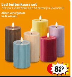  2 3 led buitenkaars stuks aa batterijen 