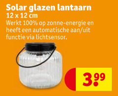  12 100 solar glazen lantaarn cm zonne energie automatische functie lichtsensor 06 