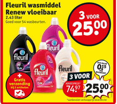  2 3 fleuril wasmiddel vloeibaar liter wasbeurten verzending 250 artikelen wasbeurt 