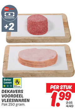 vleeswaren 250 deka monbento 2 beter leven dieren bescherming dekavers voordeel pak stuk 