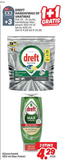  dreft afwasmiddel vaatwasmiddel 1 2 19 450 500 deka monbento handafwas vaatwas pak stuks 3 power ml spray all capsules platinum citroen citron uitdagingen pour les coriaces reinigt vettige filter nettoie le graisseux 4x minder schrobben moins anti technologie fuite 