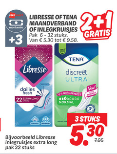  libresse maandverband inlegkruisjes 1 2 3 6 22 32 deka monbento pak stuks tena discreet ultra up to dryness normal new thinner dailies fresh breathable liners absorbent thin pads 5 30 