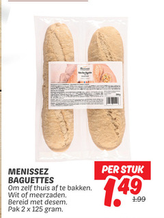  stokbrood 2 250 with baguettes thuis bakken wit meerzaden bereid pak stuk 