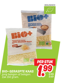  geraspte kaas 150 biologisch bio biologische goudse belegen 50 jong rasp zak stuk 1 99 