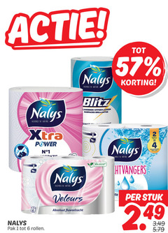  nalys toiletpapier 1 2 4 6 50 inspired by nature nat power blitz oppervlakken surfaces pak rollen velours fluweelzacht gerecycleerde dubbele stuk 