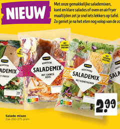  salade 250 salademixen kant salades oven airfryer maaltijden lekkers tafel eten oosterse dressing jumbo aziatische salademix chinese kool mexicaanse kidneybonen paksoi hits nutri score mixen zak 250-275 gebruiken gekoeld tomaten 