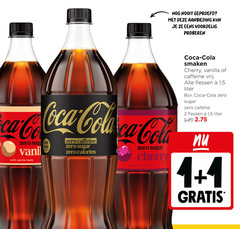  coca-cola cola 1 2 geproefd aanbieding proberen coca zero new with vanilla taste same caffeine sugar calories cherry smaken vrij flessen 5 liter 