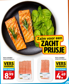  zalmfilet 3 250 500 verse schaal vers voordeel zalm zacht mm huid 5.99 
