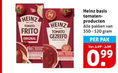  100 heinz tomato frito original tomaten rijke pour goot kant basis gezeefd tomates zongerijpte pakken pak 