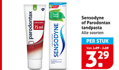  paradontax sensodyne tandpasta gevoeligheid parodontax original ml fresh mint tandartsen 24 7 bescherming soorten stuk 