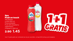  spa en fruit fruitdrank 1 2 50 400 touch flessen ml still strawberry watermelon lemon antano combinatie 