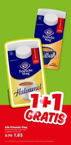  friesche vlag koffiemelk 1 2 7 8 10 35 42 50 100 ml halvamel vertrouwde receptuur nieuwe goudband volle pakken combinatie 