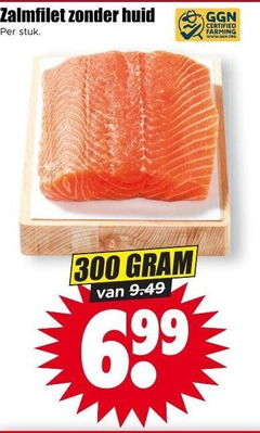  zalmfilet 300 huid certified stuk farming 